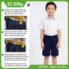  Quần ngắn học sinh nam kaki xanh đen dây kéo lưng thun cao cấp TDP039 