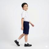  Quần ngắn học sinh nam kaki xanh đen dây kéo lưng thun cao cấp TDP039 