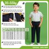  Quần dài học sinh nam kaki màu đen cao cấp lưng thun phối dây kéo TDP040 