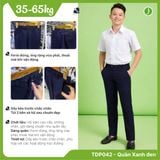  Quần tây học sinh nam kaki xanh đen cao cấp ống thoải mái TDP042 