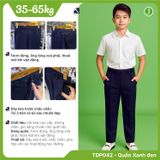  Quần tây học sinh nam kaki xanh đen cao cấp ống thoải mái TDP042 