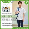  Áo sơ mi học sinh nam viền cổ xanh cấp 2, cấp 3 Jadiny TDP044 