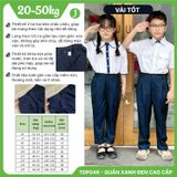  Quần dài kaki xanh đen cao cấp lưng thun phối dây kéo TDP046 