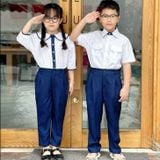  Quần dài kaki xanh đen cao cấp lưng thun phối dây kéo TDP046 