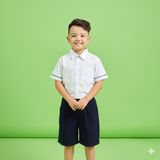  Quần ngắn lưng thun nửa vòng không khóa kéo TDP047 