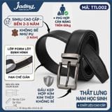  Dây thắt lưng học sinh nam TTL001 - Dây Nịt Đồng Phục Simili Cao Cấp 