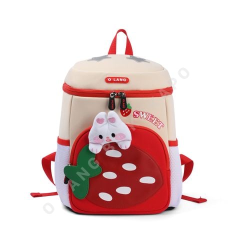 Balo Kid Hình Dâu Dễ Thương – Balo Cho Bé Đi Học, Đi Chơi