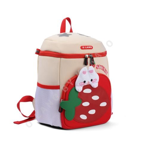 Balo Kid Hình Dâu Dễ Thương – Balo Cho Bé Đi Học, Đi Chơi