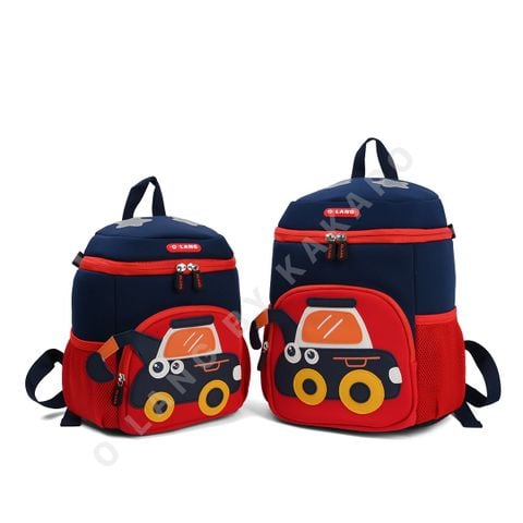 Balo Kid Hình Máy Xúc Dễ Thương – Balo Cho Bé Đi Học, Đi Chơi