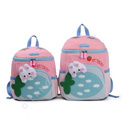 Balo Kid Hình Dâu Dễ Thương – Balo Cho Bé Đi Học, Đi Chơi