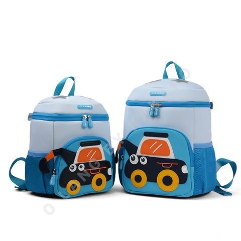 Balo Kid Hình Máy Xúc Dễ Thương – Balo Cho Bé Đi Học, Đi Chơi