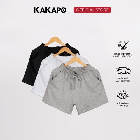 Quần Short Nỉ UNISEX Nam Nữ Form Ngắn Trên Gối - KAKAPO local brand