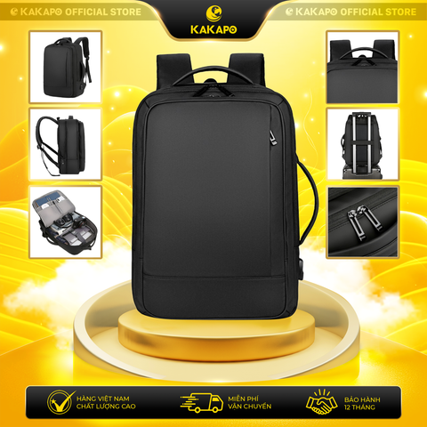 Balo Thời Trang Công Sở Chống Nước, Đựng Laptop 15.6 inch Cao Cấp KAKAPO BL016