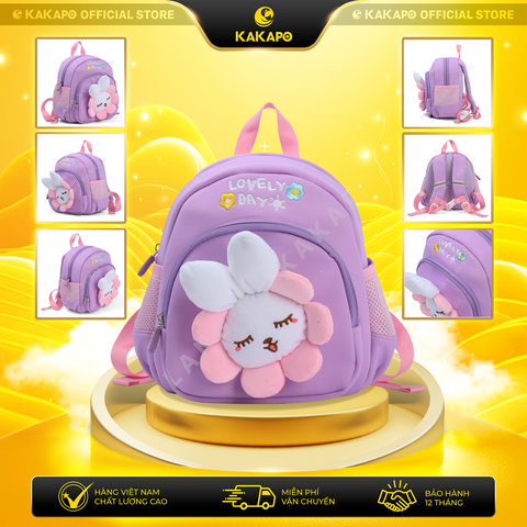 Balo Kid Hình Bông Hoa Dễ Thương – Balo Cho Bé Đi Học, Đi Chơi
