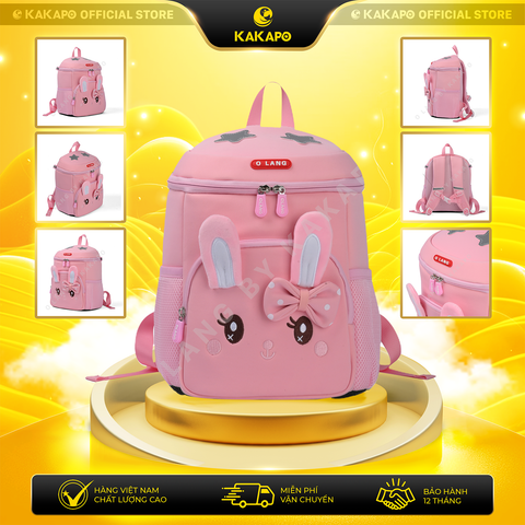 Balo Kid Hình Thỏ Dễ Thương – Balo Cho Bé Đi Học, Đi Chơi