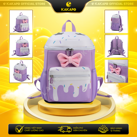 Balo Kid Nơ Dễ Thương – Balo Cho Bé Đi Học, Đi Chơi