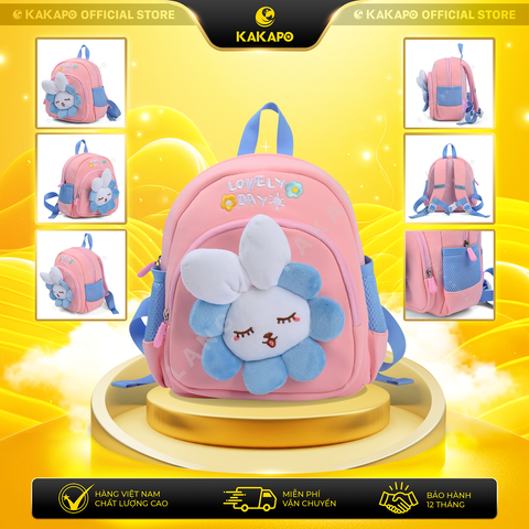 Balo Kid Hình Bông Hoa Dễ Thương – Balo Cho Bé Đi Học, Đi Chơi