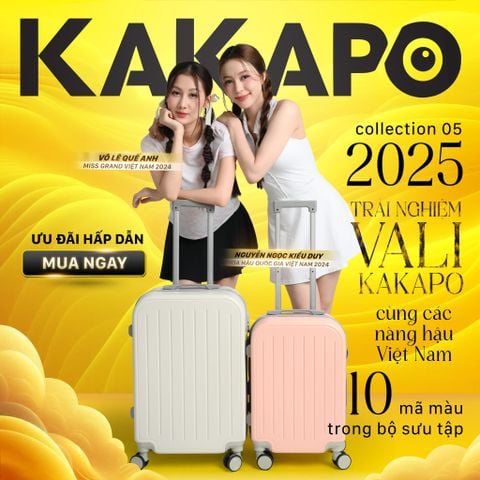 VALI THỜI TRANG DU LỊCH CAO CẤP NHỰA ABS KAKAPO VL002
