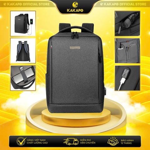 Balo Thời Trang Công Sở Chống Thấm Nước, Đựng Laptop 15.6 inch  KAKAPO BL005