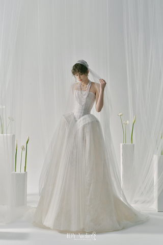 NO.1 MINH - VELTX - 784 ELITE NUDE PINK TULLE DRESS