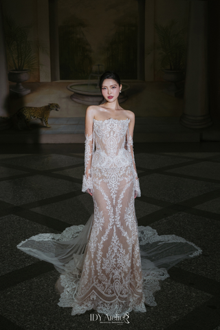 NO.2 - ELAN - VLDC - 796 LUXURY NUDE MERMAID DRESS