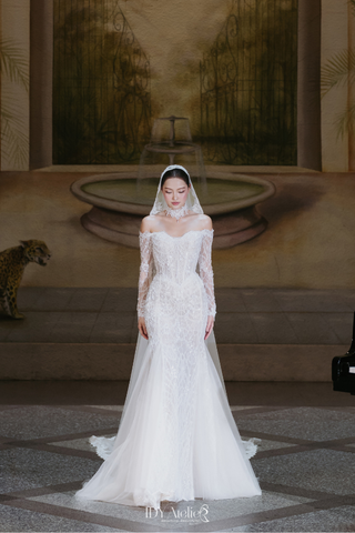 NO.2 - NOUVELLE - VLDC - 793 LUXURY NUDE MERMAID LACE DRESS