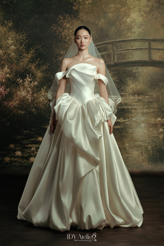NO.3 - RANUNCULUS - VELTX-812 ELITE IVORY BALLGOWN DRESS