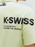  Áo Polo Nam KSWISS, áo thun dệt kim tay ngắn thoáng ngắn thoáng khí, thoải mái, đa năng, thích hợp cho mùa hè 1010763-334/1010763-495 