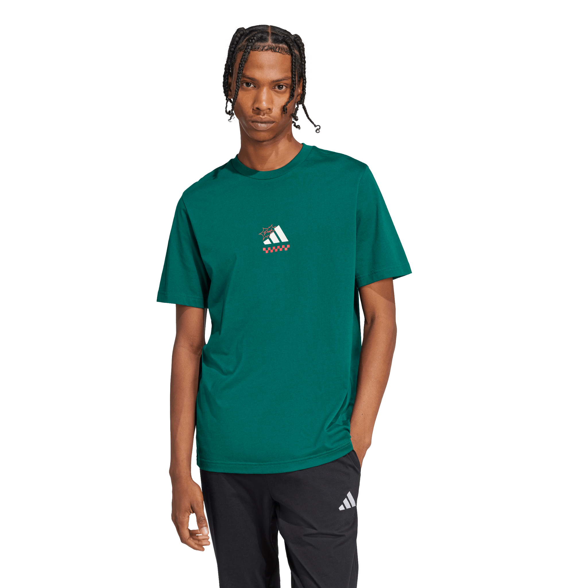  ÁO THUN ADIDAS GRAPHIC LOUNGE PIZZA JJ4017 