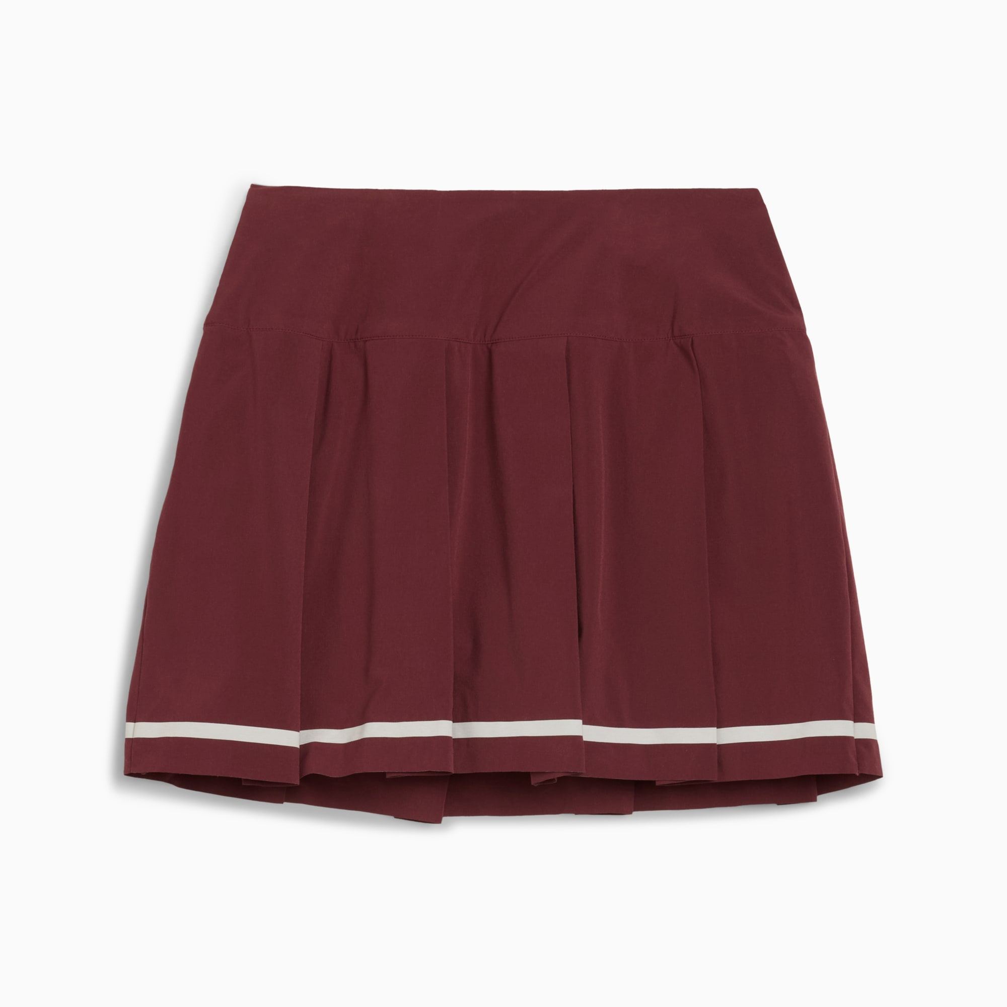  W Stripe Pleated Skirt Ruby Shimmer 63245502 