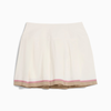  W Stripe Pleated Skirt Warm White 63245503 