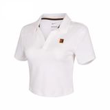  Áo Polo Tennis NikeCourt Heritage Short-Sleeve Cropped HJ8993 