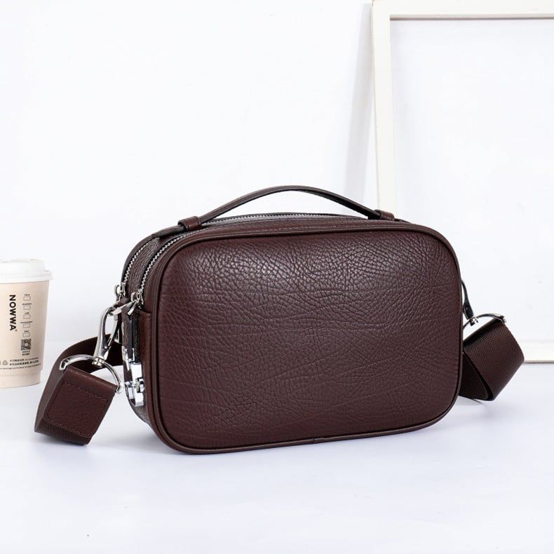 Clutch cầm tay, đeo chéo da bò khóa số cao cấp - 375805