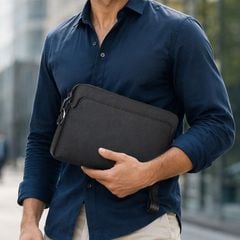Clutch cầm tay da bò khóa số lịch lãm - 4682223