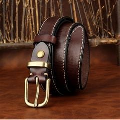 Thắt lưng da bò bản nhỏ bền đẹp - 9291026