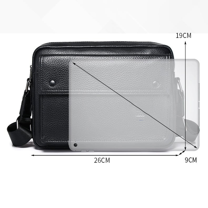 Túi đeo chéo da bò dáng ngang đơn giản - 5025160