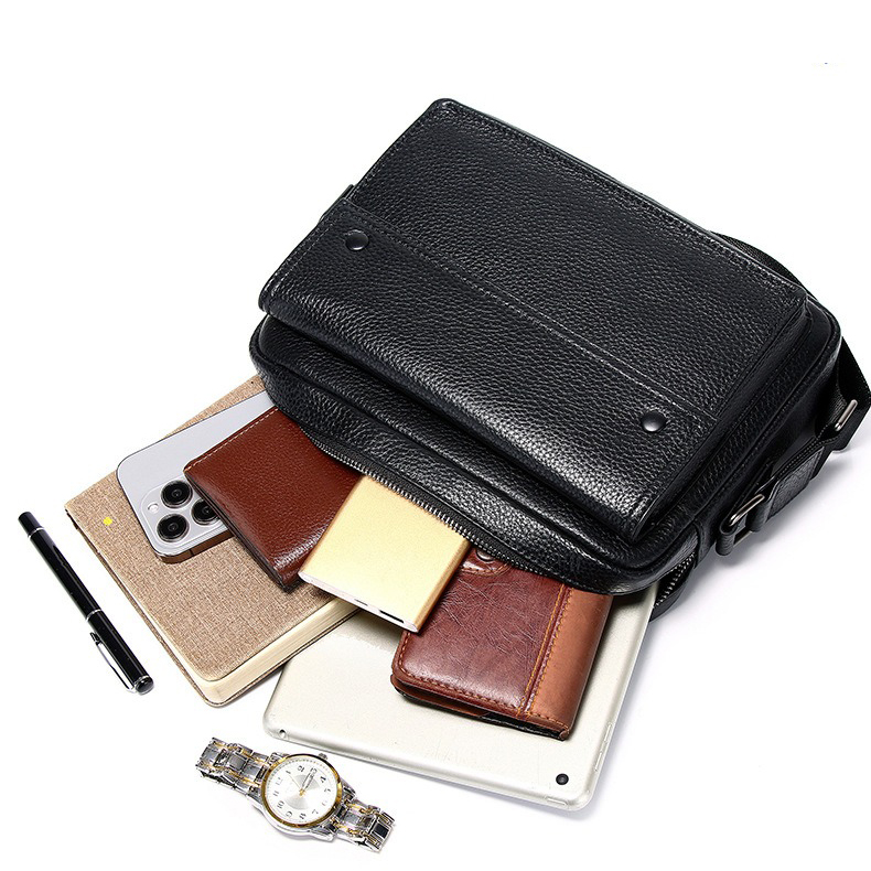 Túi đeo chéo da bò dáng ngang đơn giản - 5025160