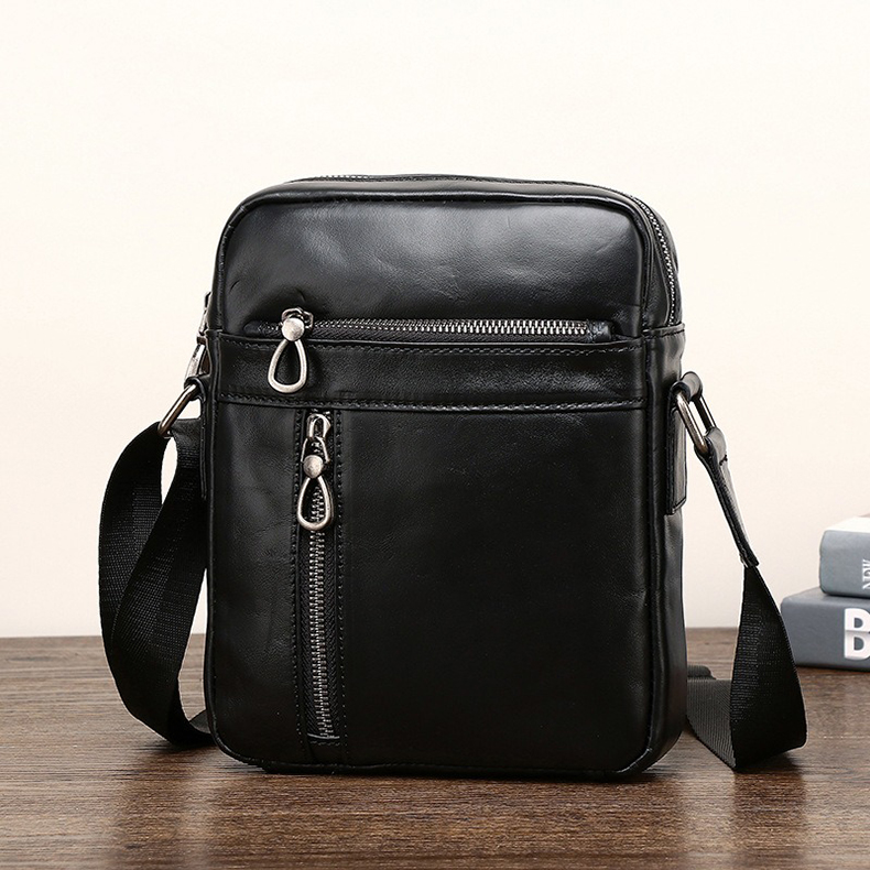 Túi đeo chéo nam da bò đơn giản - 4945896