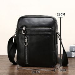 Túi đeo chéo nam da bò đơn giản - 4945896