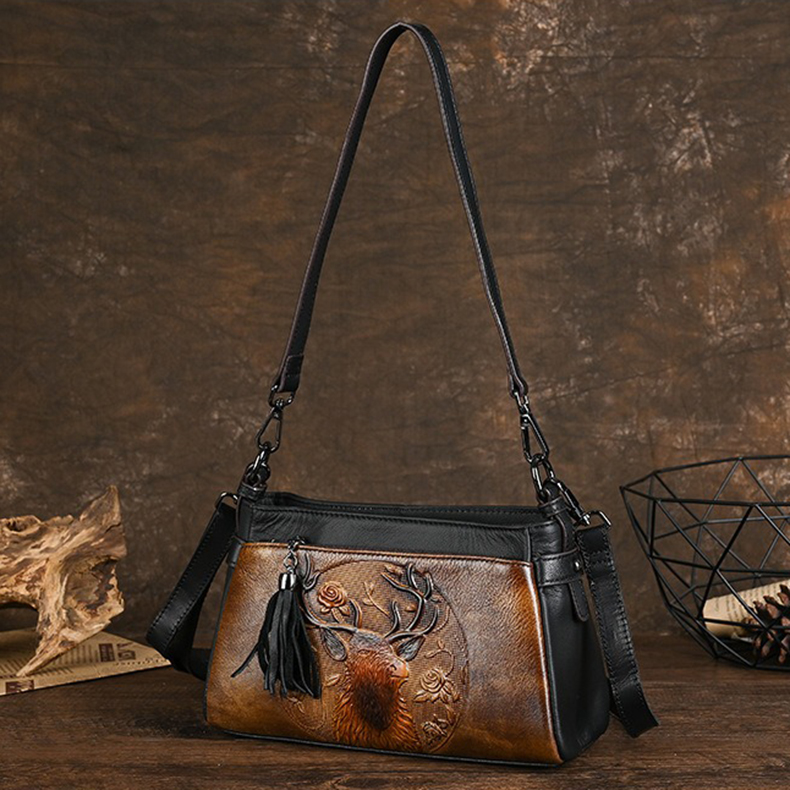 Túi nữ da bò Retro thanh lịch - 290685