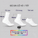  Vớ / Tất Nam Nữ Unisex Cổ Ngắn/Lười Cổ Trung Cổ Cao 4cm - 10cm - 16cm - Thương Hiệu X9 - X088 