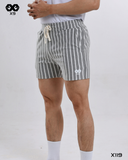  Quần Short Thun Nam Sọc Ngắn 5 Inch Form ôm Thể Thao - X119 