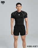 Áo Ngắn Tay Thể Thao Nam Đánh Bông Fit Body - X126 