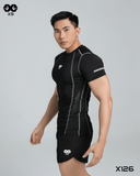  Áo Ngắn Tay Thể Thao Nam Đánh Bông Fit Body - X126 