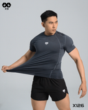  Áo Ngắn Tay Thể Thao Nam Đánh Bông Fit Body - X126 