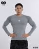  Áo Dài Tay Dệt Thân Hoạ Tiết Chìm Thun Thể Thao Nam Không Đường May Line Công Nghệ Seamless - X129 