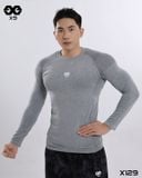  Áo Dài Tay Dệt Thân Hoạ Tiết Chìm Thun Thể Thao Nam Không Đường May Line Công Nghệ Seamless - X129 