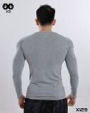  Áo Dài Tay Dệt Thân Hoạ Tiết Chìm Thun Thể Thao Nam Không Đường May Line Công Nghệ Seamless - X129 