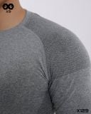  Áo Dài Tay Dệt Thân Hoạ Tiết Chìm Thun Thể Thao Nam Không Đường May Line Công Nghệ Seamless - X129 