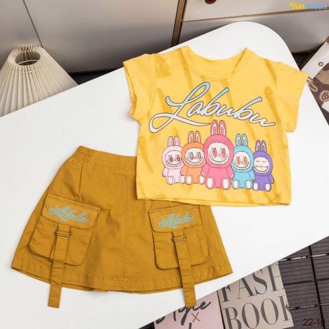  Bộ váy kaki túi hộp loang 5 Labubu 